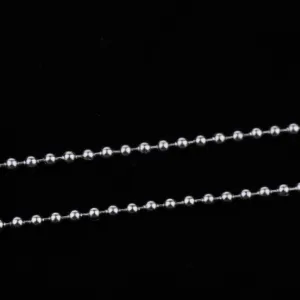 10pcs 2.4mm Stainless Steel Silver Bead Chain Ball Chain Necklace 10cm