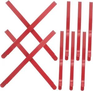 10pcs Red Cartoon Hair Clips for Metal Snap Hairpins Secure and Comfortable for Daily Wear and Cosplay Activities Vivid Red Color for Roleplay Fun
