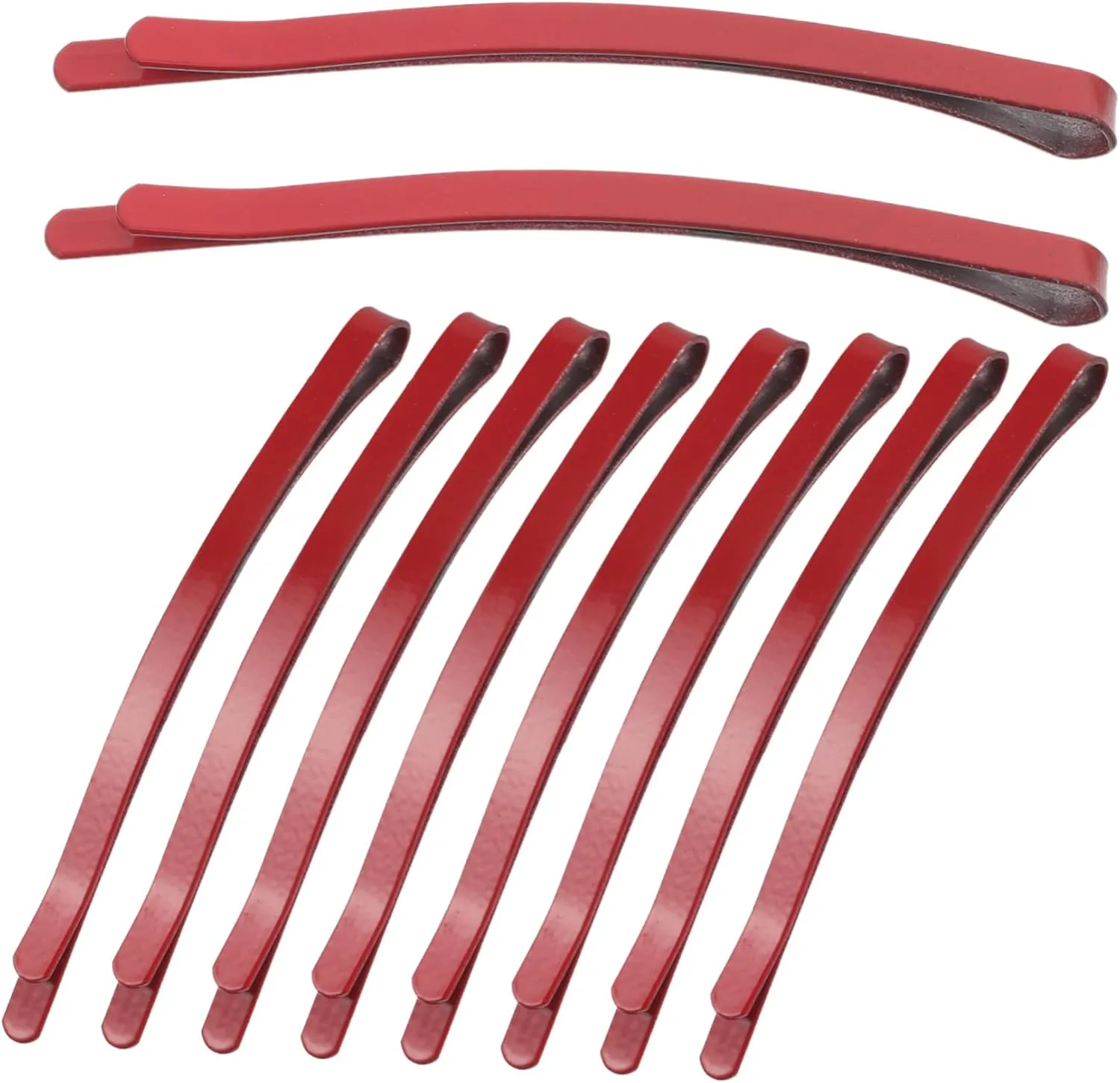 10pcs Red Metal Hair Barrettes for Cute Decorative Cosplay Hairpins Bobby Pins Accessories for Dress Up Creative Play and Everyday Wear