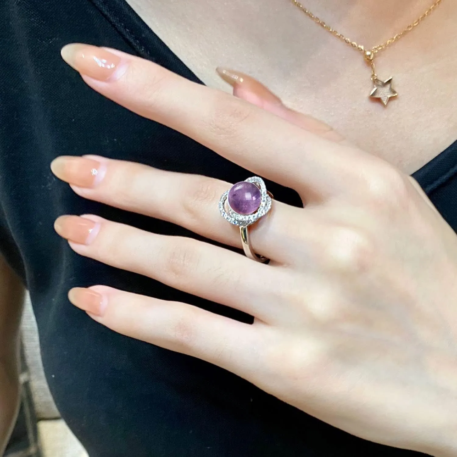 14K Gold Plated Adjustable Natural Carnelian Rings, Natural Crystal Rings for Women, Cubic Zirconia Promise Rings for Her, Healing Gemstone Ring, Best Gifts Couples Valentine's Day