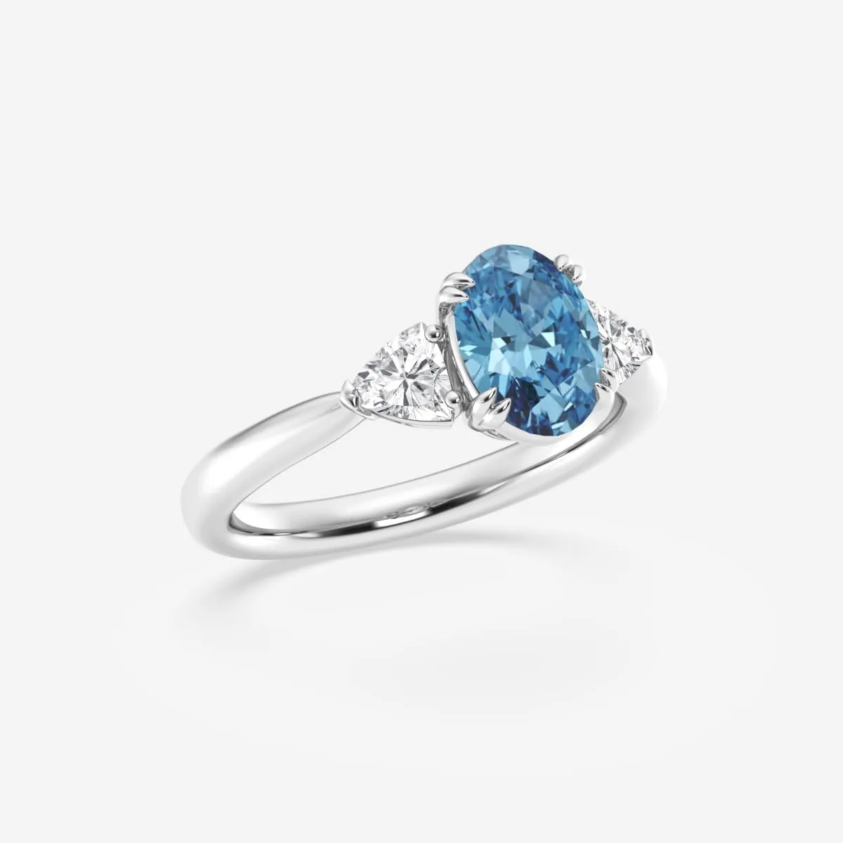 1.5 Carat Natural Gemstone Rings with Moissanite 925 Sterling Silver Oval Shape Blue Diamond/Opal/Emerald/Sapphire/Moss Agate Ring 6??8MM gem rings for women Jewelry Gift for Birthday Christmas