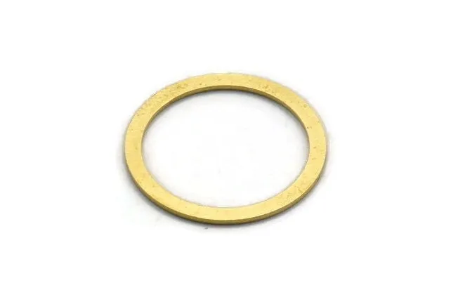 18mm Circle Connectors, 12 Raw Brass Circle Connectors (24x2x0.80mm) A5676