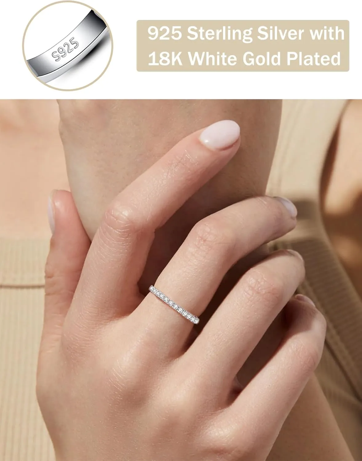 2CT Pear Shaped Engagement Rings for Women Teardrop Sterling Silver Rings with 18K White Gold Plated Cubic Zirconia Wedding Rings for Women Promise Rings for Her