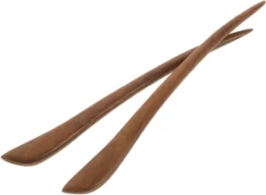 2pcs Vintage Wooden Hair Sticks for Women Elegant Retro Hairpins Chinese Style Durable Hair Accessories for Updo Hairstyles for Securing Buns