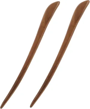 2pcs Vintage Wooden Hair Sticks for Women Retro Hair Chopsticks Elegant Hairpins for Updo Hairstyles with Traditional Aesthetics