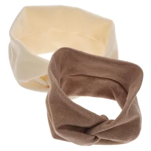 2pcs Women Knotted Headbands Stretchy Fabric Turban Hair Wraps for Yoga Exercise and Daily Use Lightweight Comfortable and Stylish