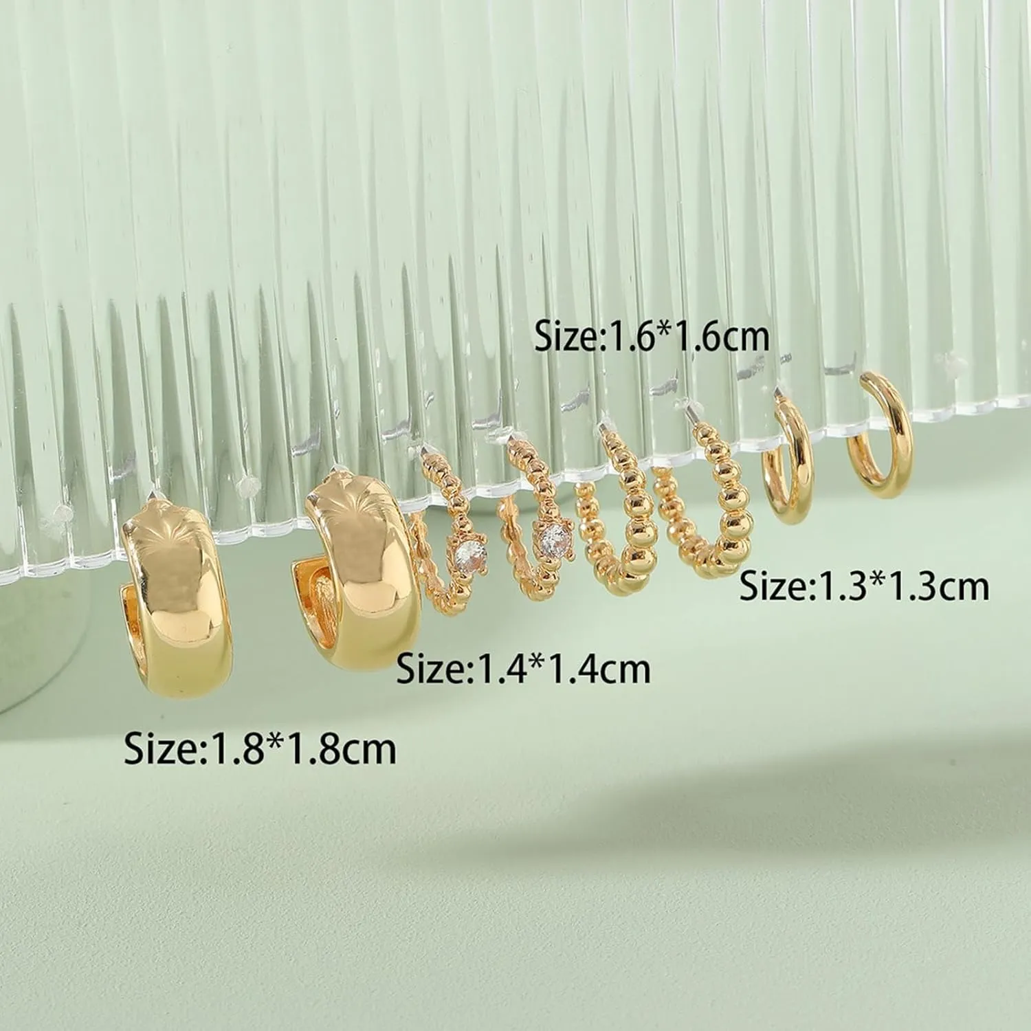 3 Pairs Silver Huggie Hoop Earrings Set Gold Huggie Earrings for Women Lightweight Hypoallergenic Heart Hoops Earrings Set Jewelry