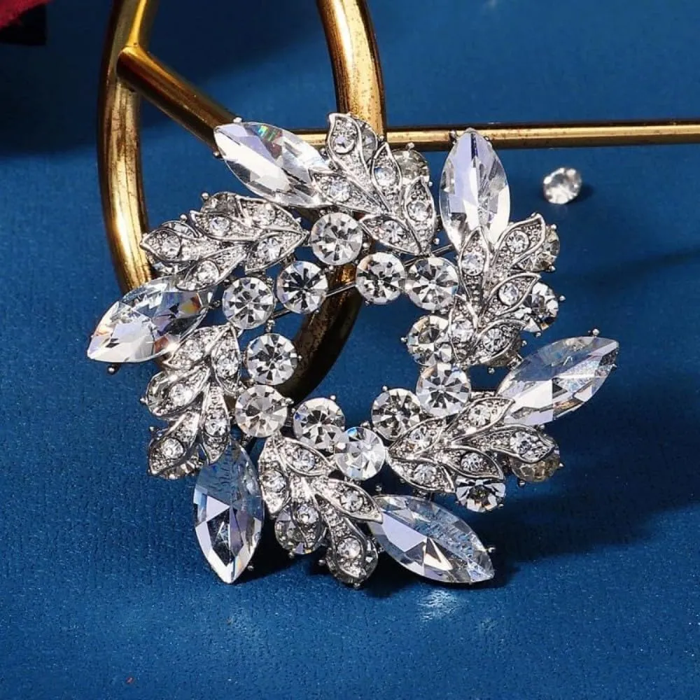 3 pieces brooches and pins for women, fashionable high-end crystal brooch, womens flower broocheswomen's brooch