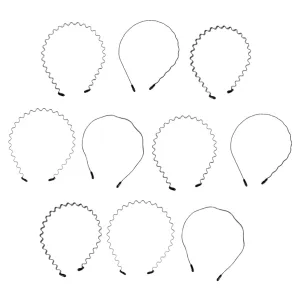 5 Styles Metal Spring Wavy Hairband Set Headband Set Headband Clips for Hair Mini Hair Bands Sweat Band