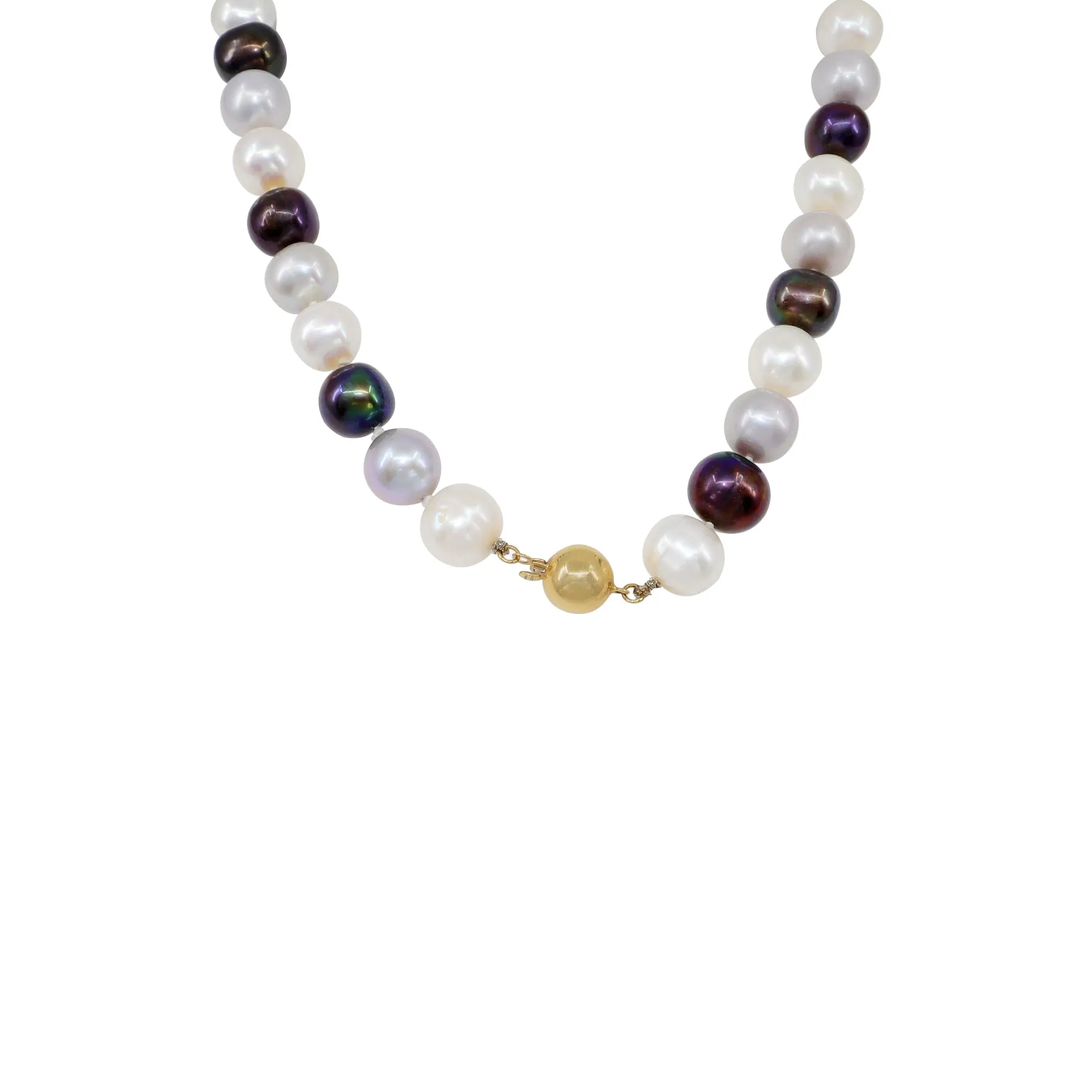9K Yellow Gold Multi-Colour Freshwater Pearl Strand - 20305703