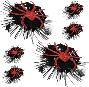 ABOOFAN 6pcs Halloween Spider Hair Clips for Party Fun Hair Accessories with Classic Design for Themed Events Easy to Wear Great for Teens and Women