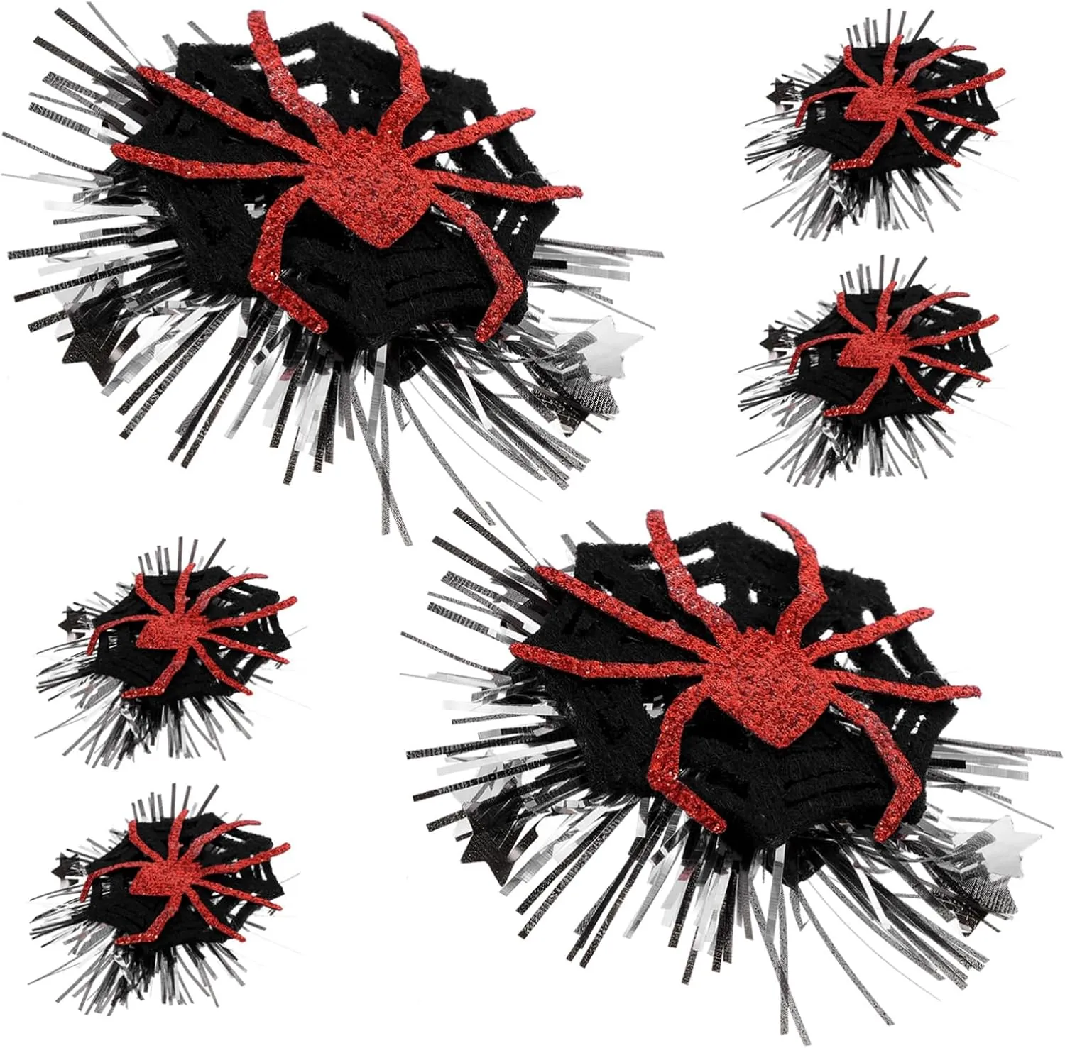 ABOOFAN 6pcs Halloween Spider Hair Clips for Party Fun Hair Accessories with Classic Design for Themed Events Easy to Wear Great for Teens and Women