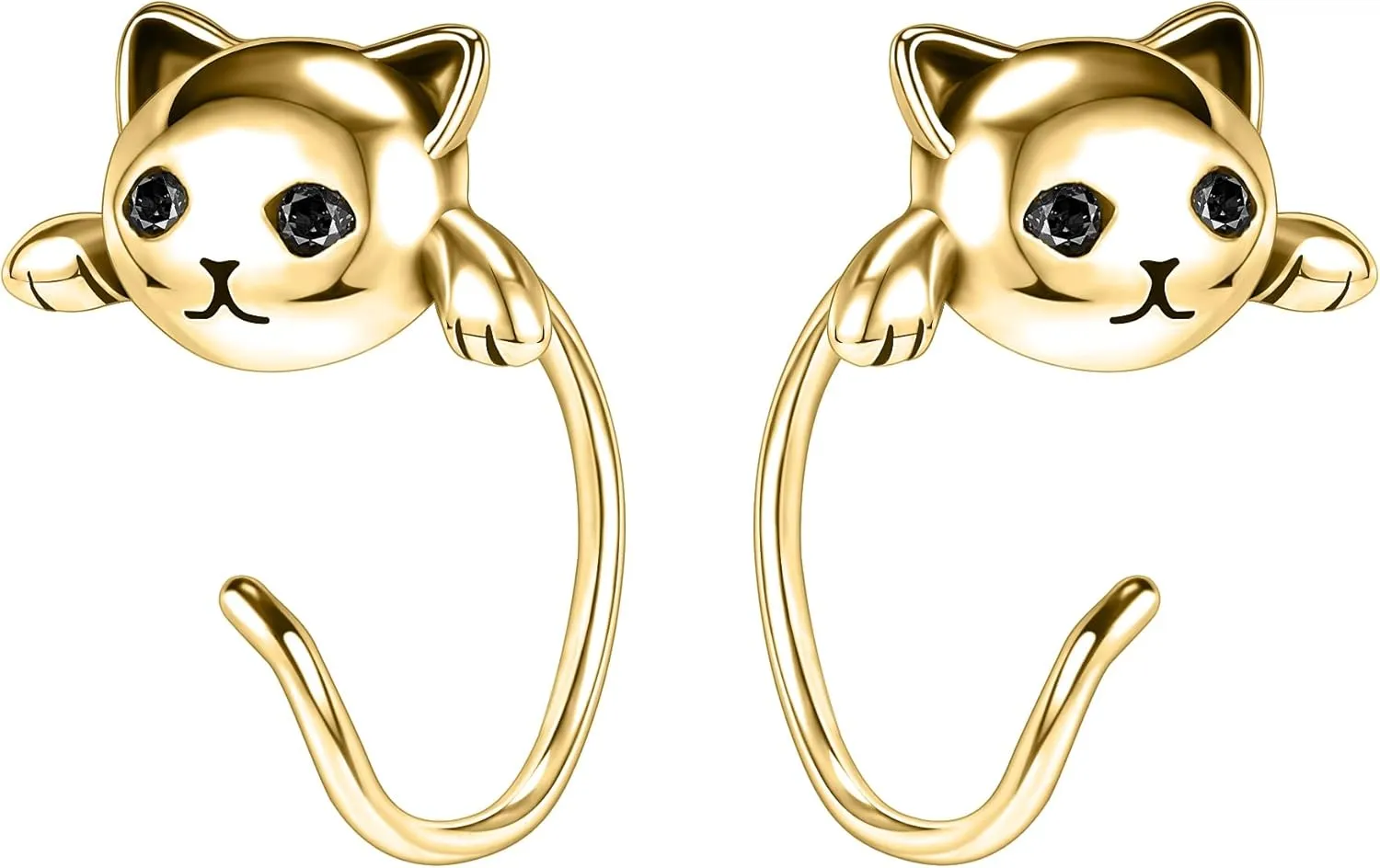 AoedeJ Half Hoop Earrings 925 Sterling Silver Tiny Huggie Hoop Small Comfy Half Hoop C Hoop Earrings for Women