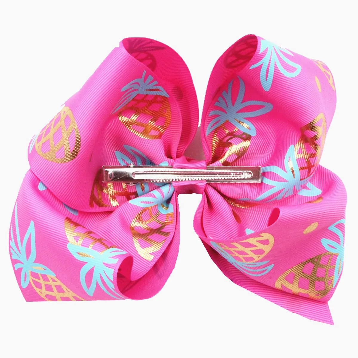 Baby Girls Pineapple Bow Headband Pineapple Hair Clips Pin Pineapple Bow Headwear BBG43 (Bow-B1)