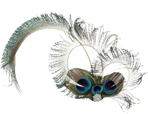 BESPORTBLE Fascinator Hair Clip with Rhinestones Elegant Ethnic Style Accessory for Tea Parties Weddings and Special Events Vintage Design Multi