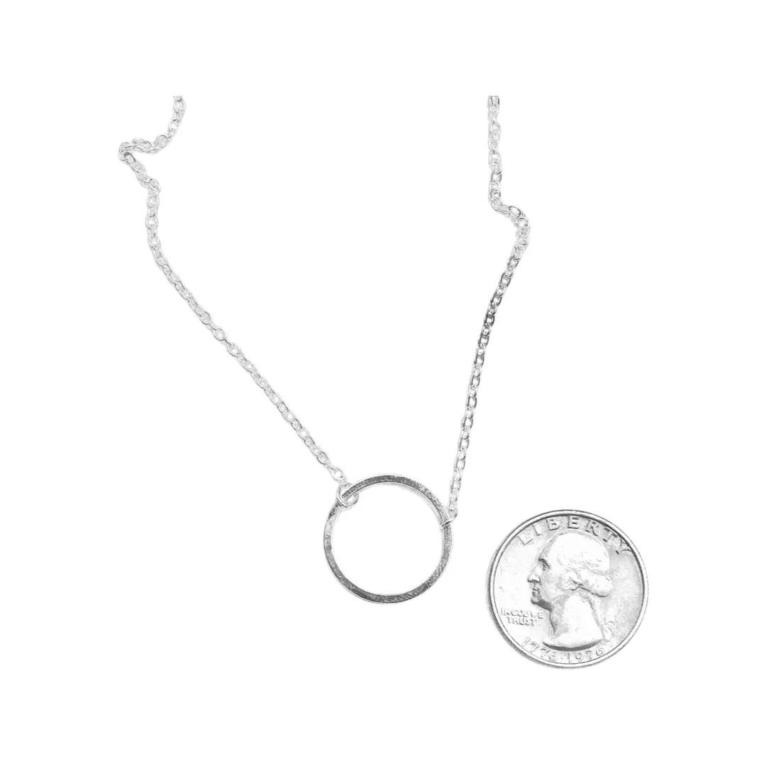 Bright Circle Necklace (in gold or silver)