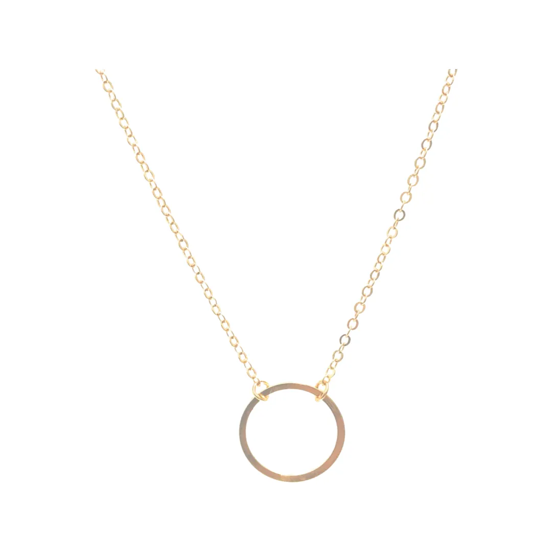 Bright Circle Necklace (in gold or silver)