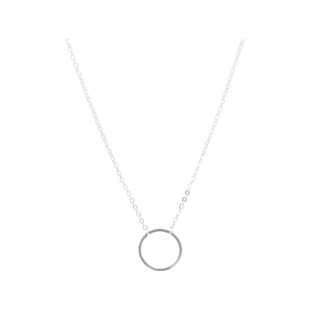 Bright Circle Necklace (in gold or silver)