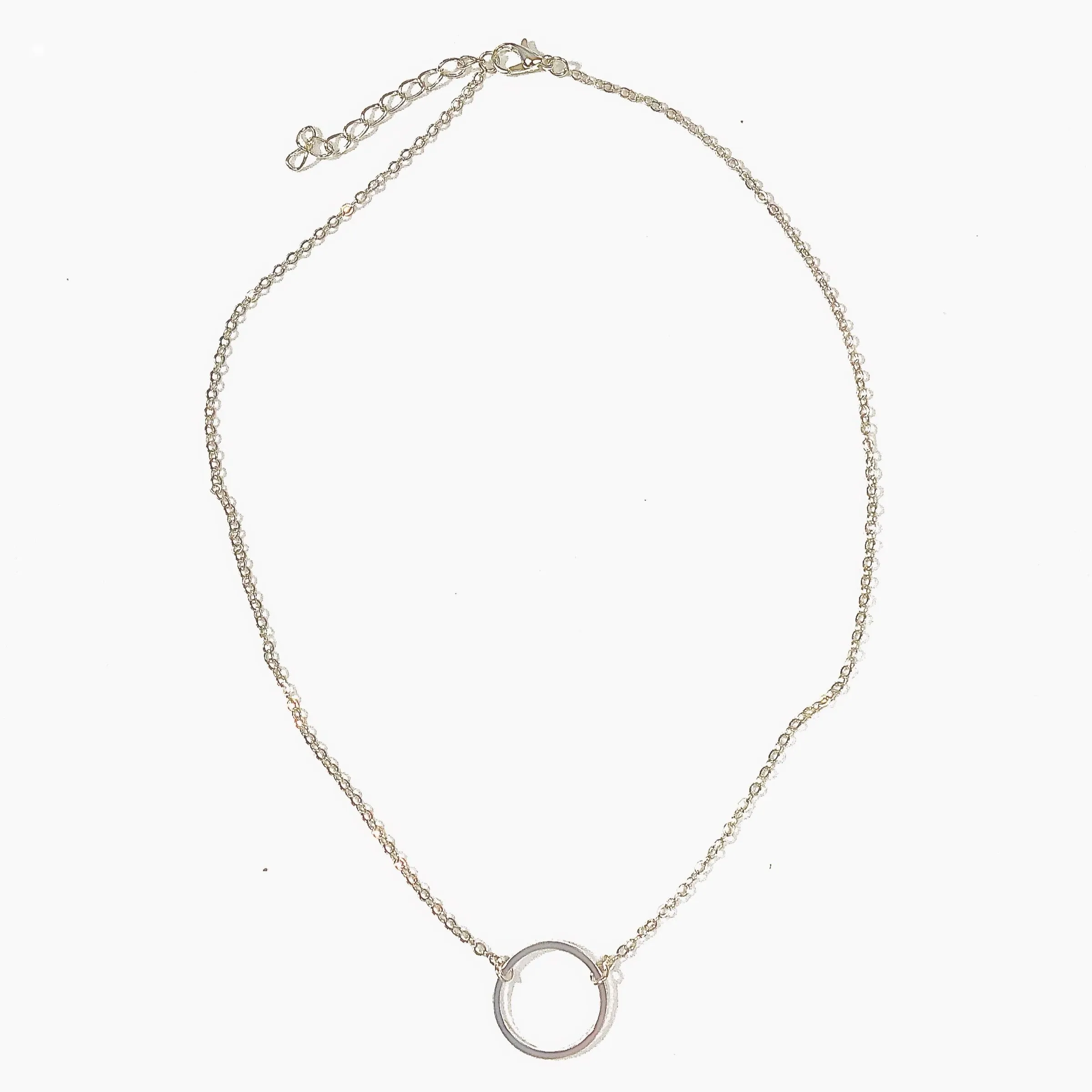 Bright Circle Necklace (in gold or silver)