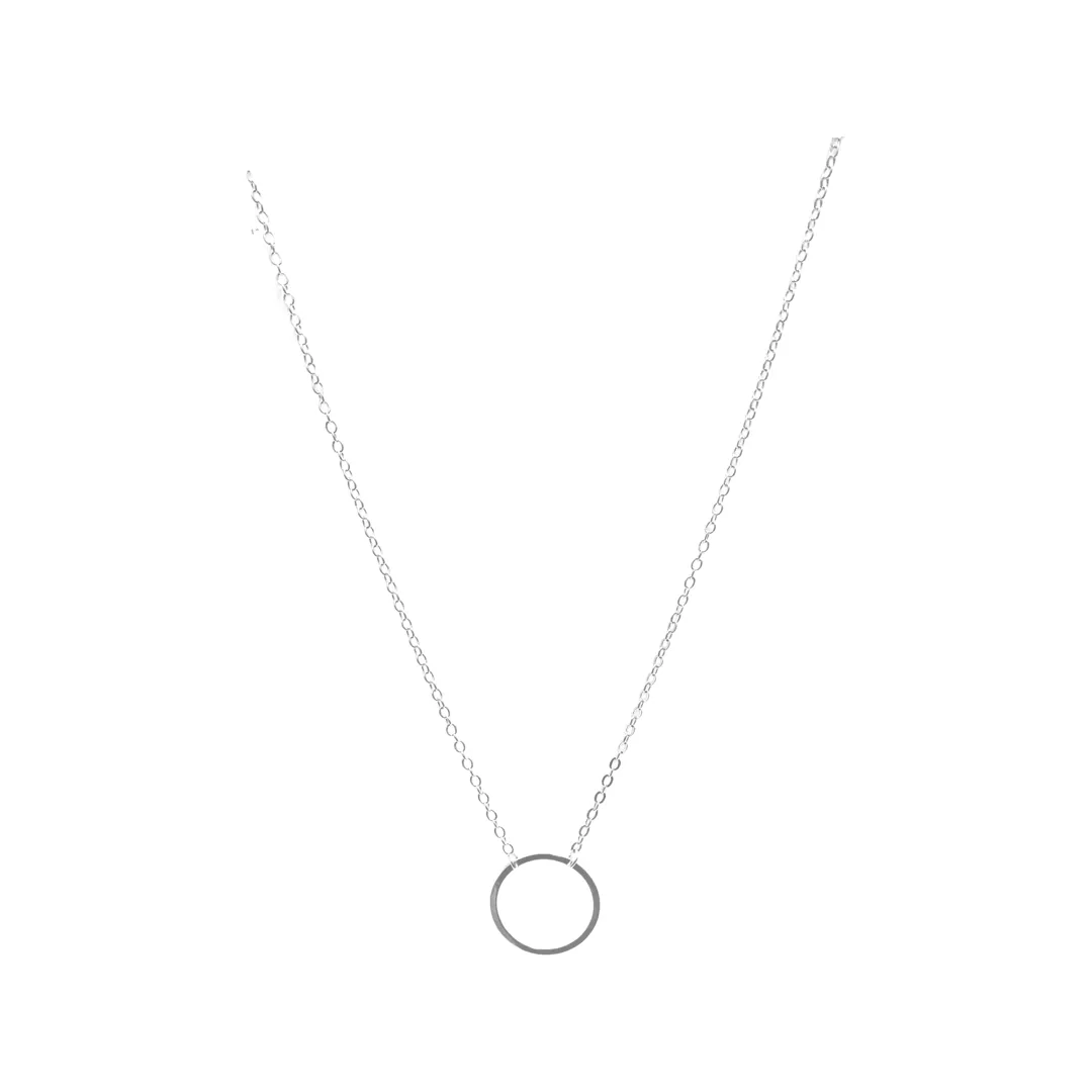 Bright Circle Necklace (in gold or silver)