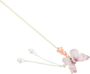 Butterfly Floral Hair Fork Tassel Hanfu Hair Accessories for Women Elegant Chinese Style Hair Stick Unique for Weddings and Special Occasions