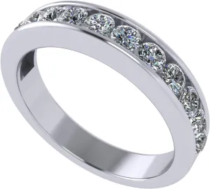 Central Diamond Center 3 Stone Past Present Future Ring also matching band your choice Gold-Silver Cz-2.50ctw & 3.50ctw