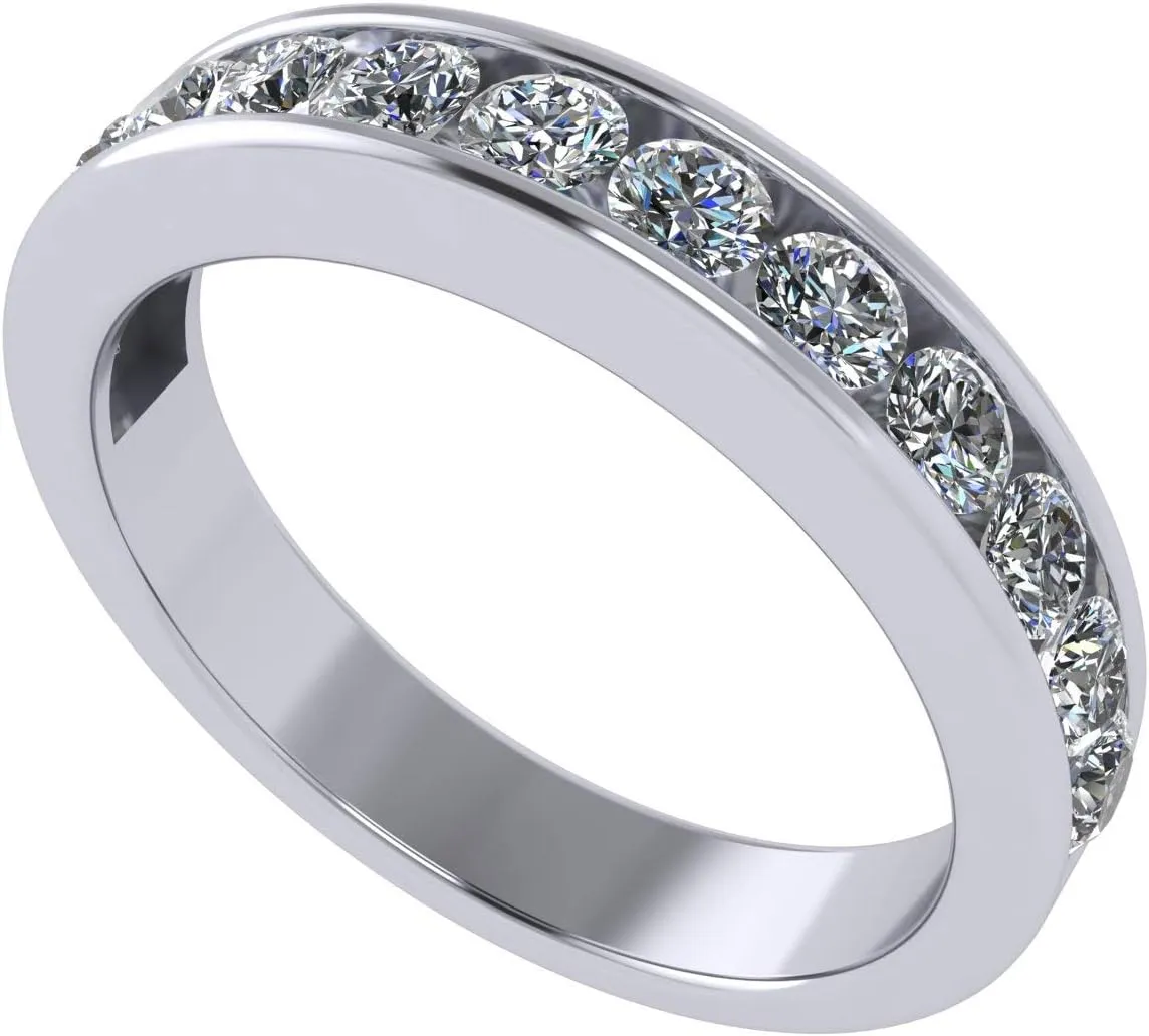 Central Diamond Center 3 Stone Past Present Future Ring also matching band your choice Gold-Silver Cz-2.50ctw & 3.50ctw