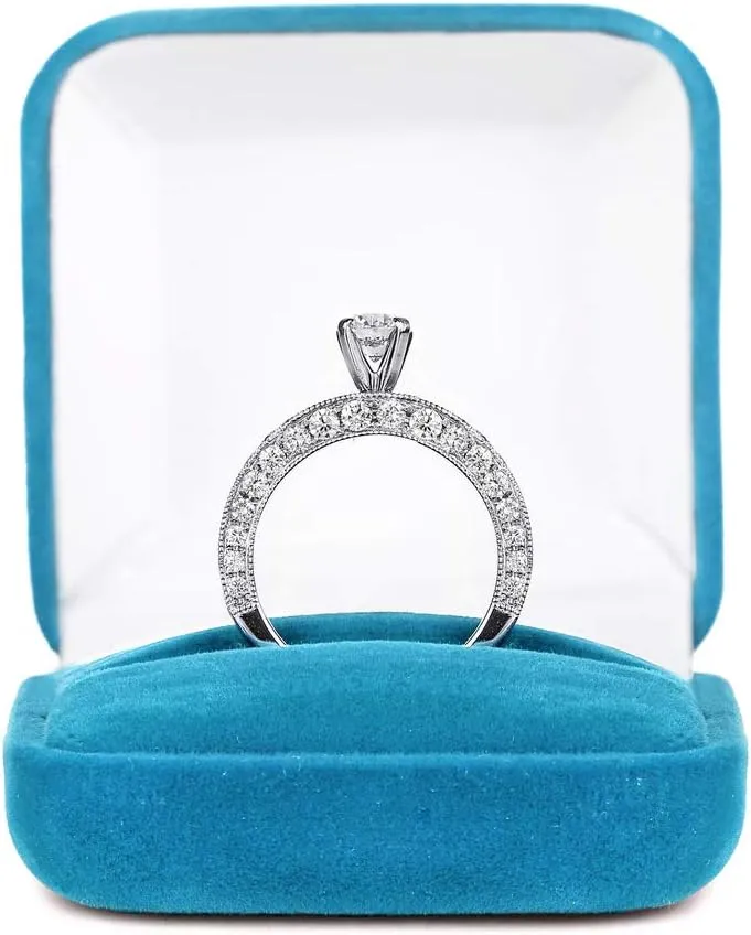 Certified Wedding Band Ring Studded with Round Natural Diamond in 14k White/Yellow/Rose Gold Ring for Women | Bridal Ring for Her | Couple Promise Ring for Women | Anniversary Ring (0.24 Ct, IJ-SI)