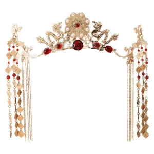 Chinese Style Retro Flower Tassel Hair Stick For Children Girl Step Shake Hair Fork Hanfu Headdress Ancient Style Costume Props Hair Accessories