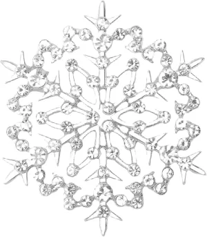Christmas Snowflake Brooch Pins for Women,Shiny Clear Rhinestone Winter Flower Lapel Pins Elegant Crystal Christmas Brooch Badge Pins Cloth Dress Accessories Jewelry
