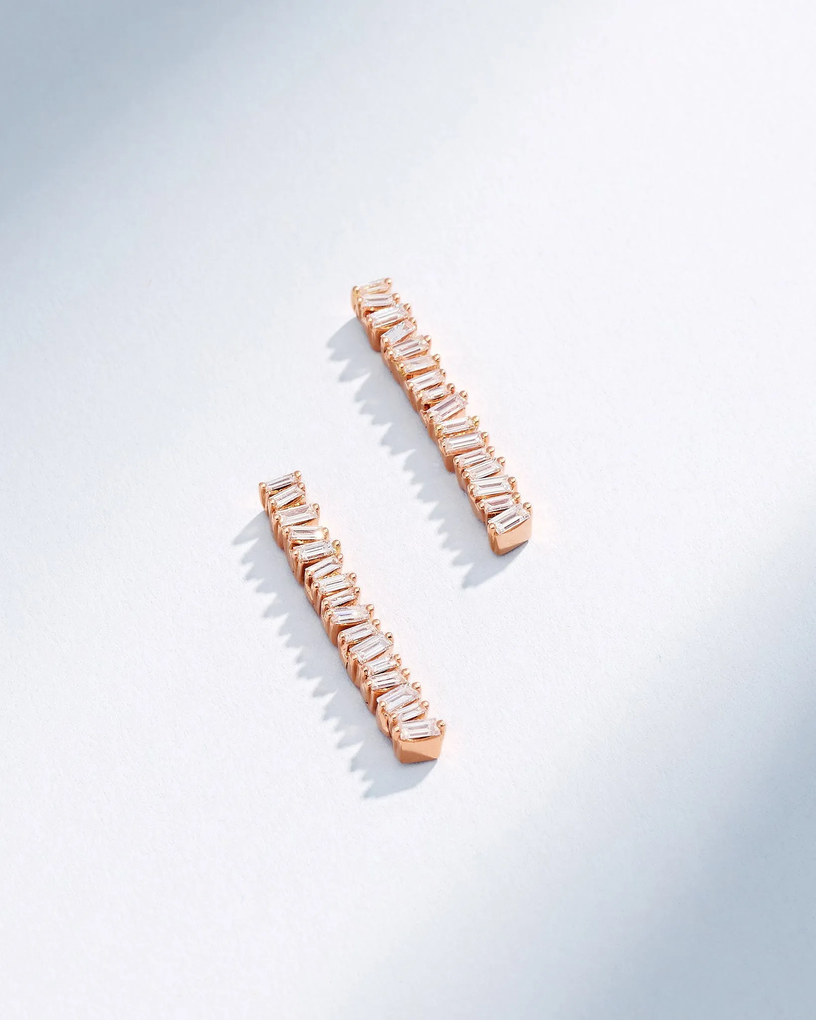 Classic Diamond Mini Tennis Drop Earrings