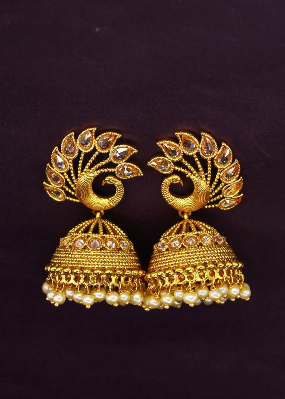 CLASSIC PEACOCK JHUMKI