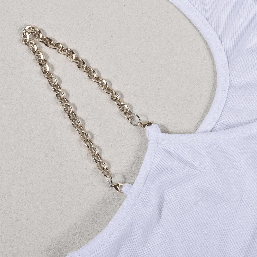Collared Fashionable Chained Blouse