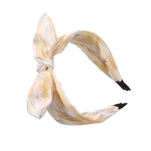 Colorful Headbands Fashion Floral Polka Dot Stripe Hair Bow Headbands Randomly Ears Hairbands Knot Hair Hair Accessories For Women Girls Hair Barrettes Vintage (H, One Size)