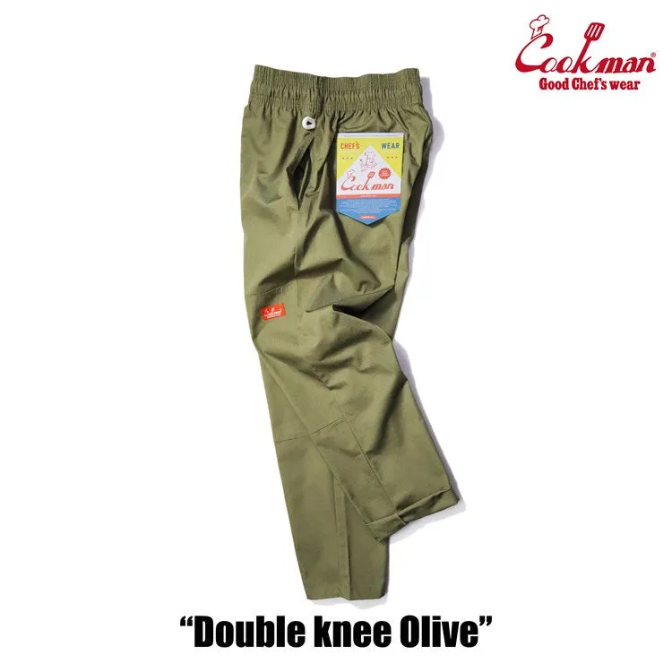 Cookman Chef Pants - Double Knee Ripstop : Olive