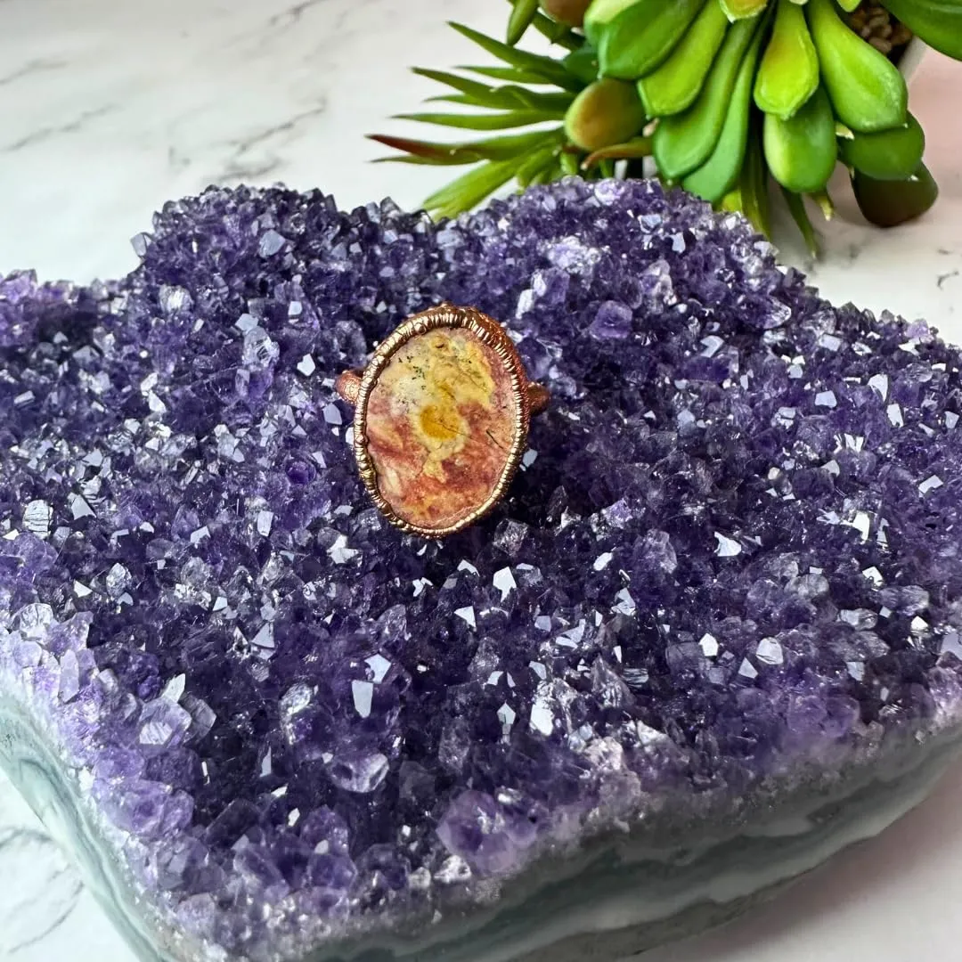 Crystal Joys Electroformed Copper Gemstone Rings