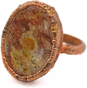 Crystal Joys Electroformed Copper Gemstone Rings