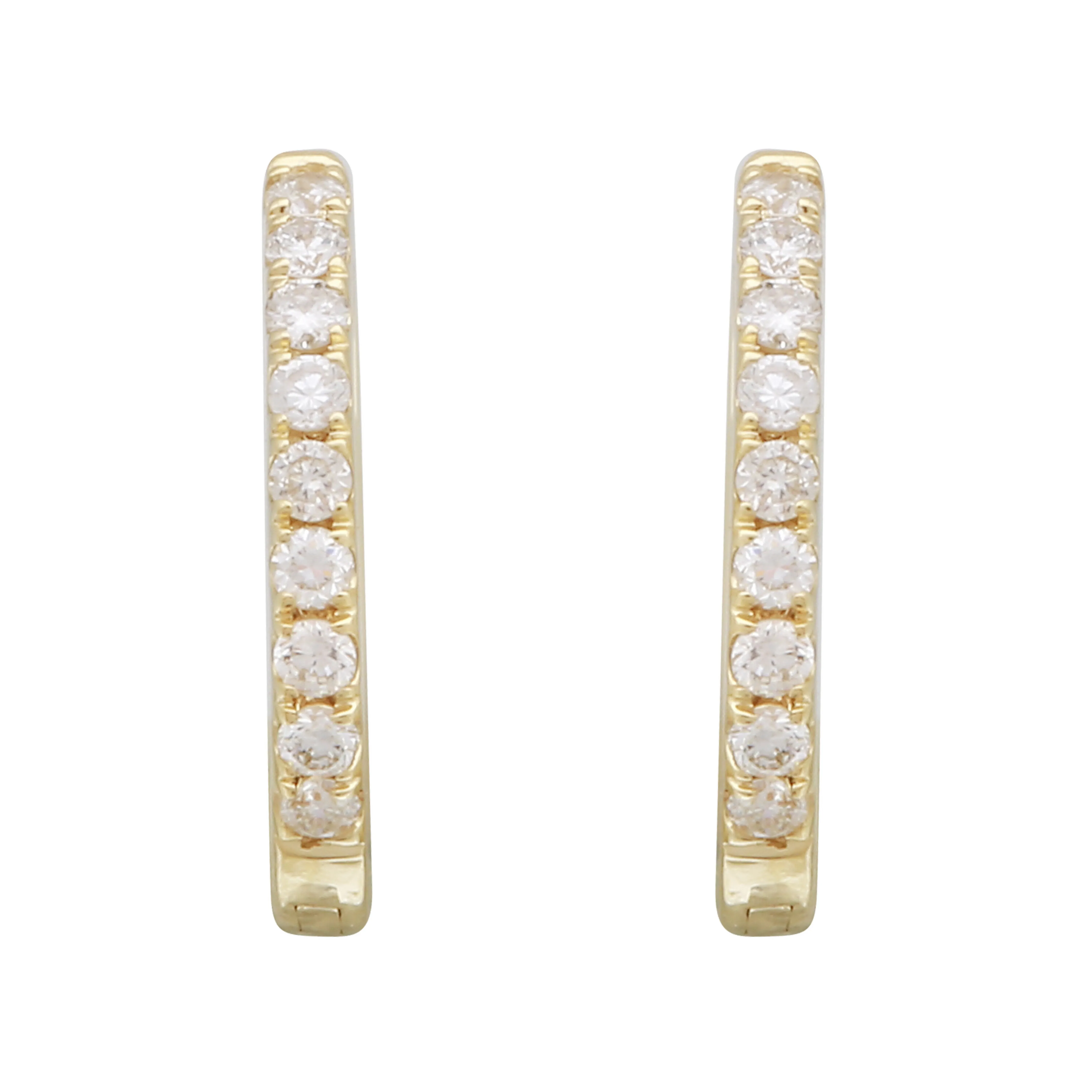 Diamond Accent Hoops