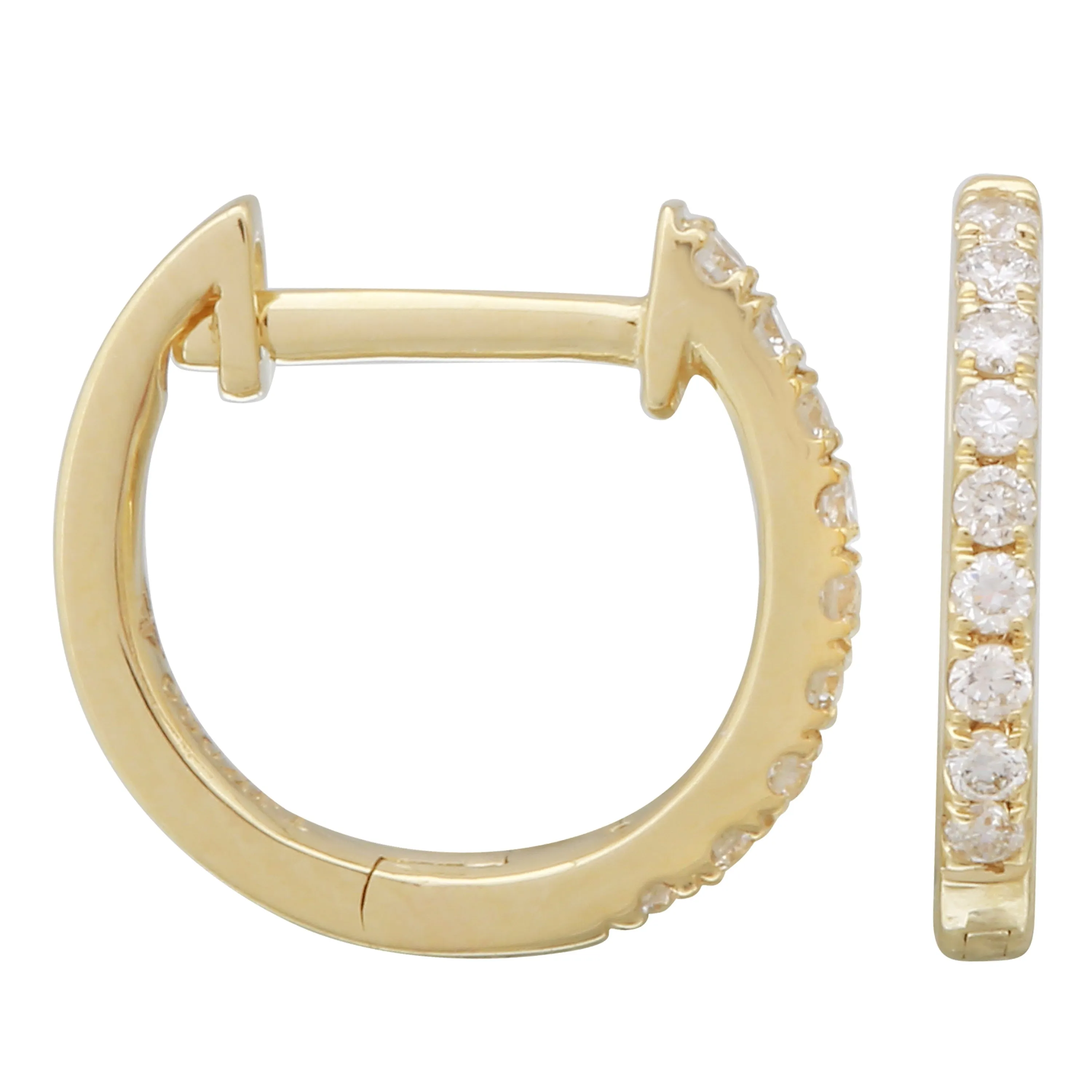 Diamond Accent Hoops