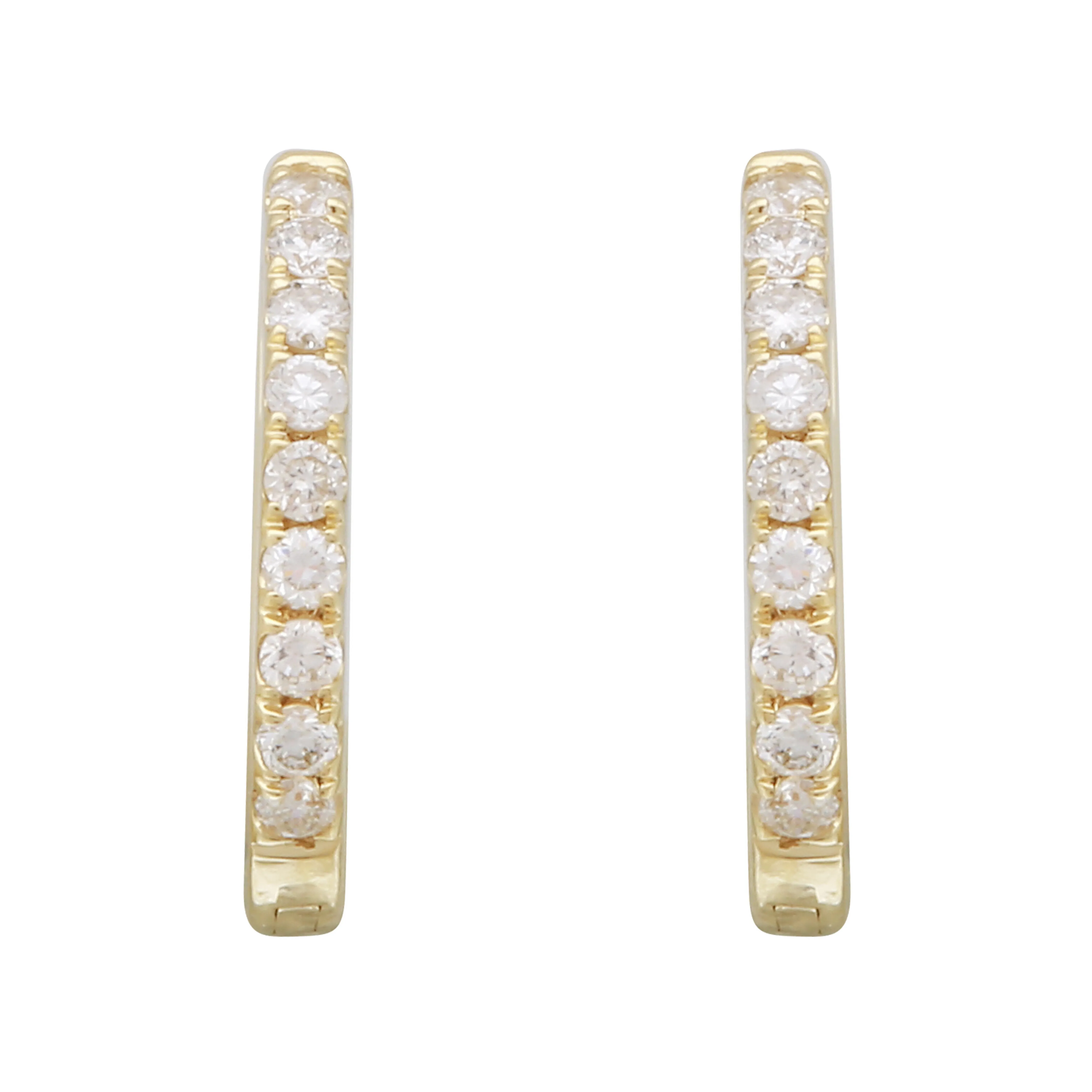 Diamond Accent Hoops