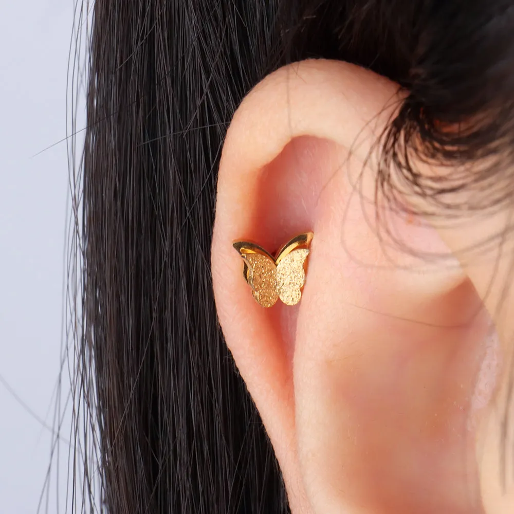 Double Butterfly Stud