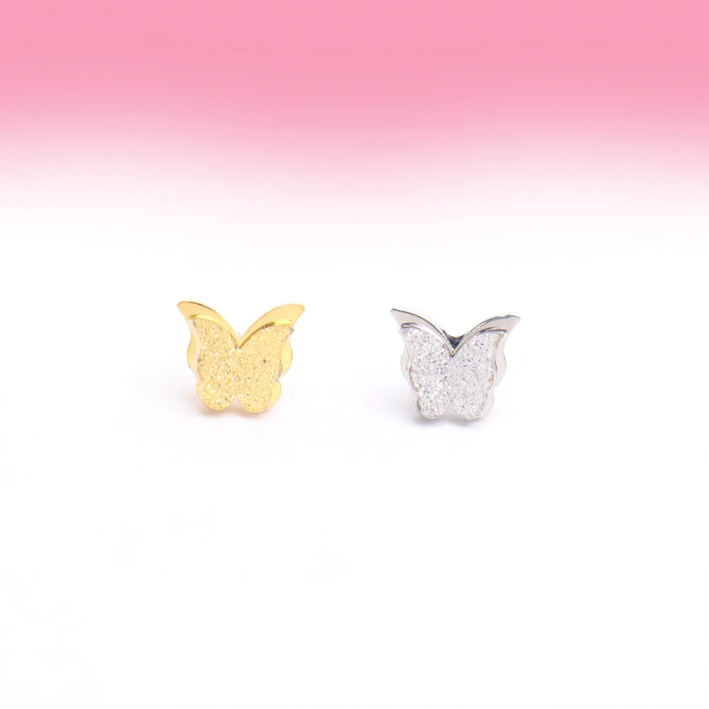 Double Butterfly Stud