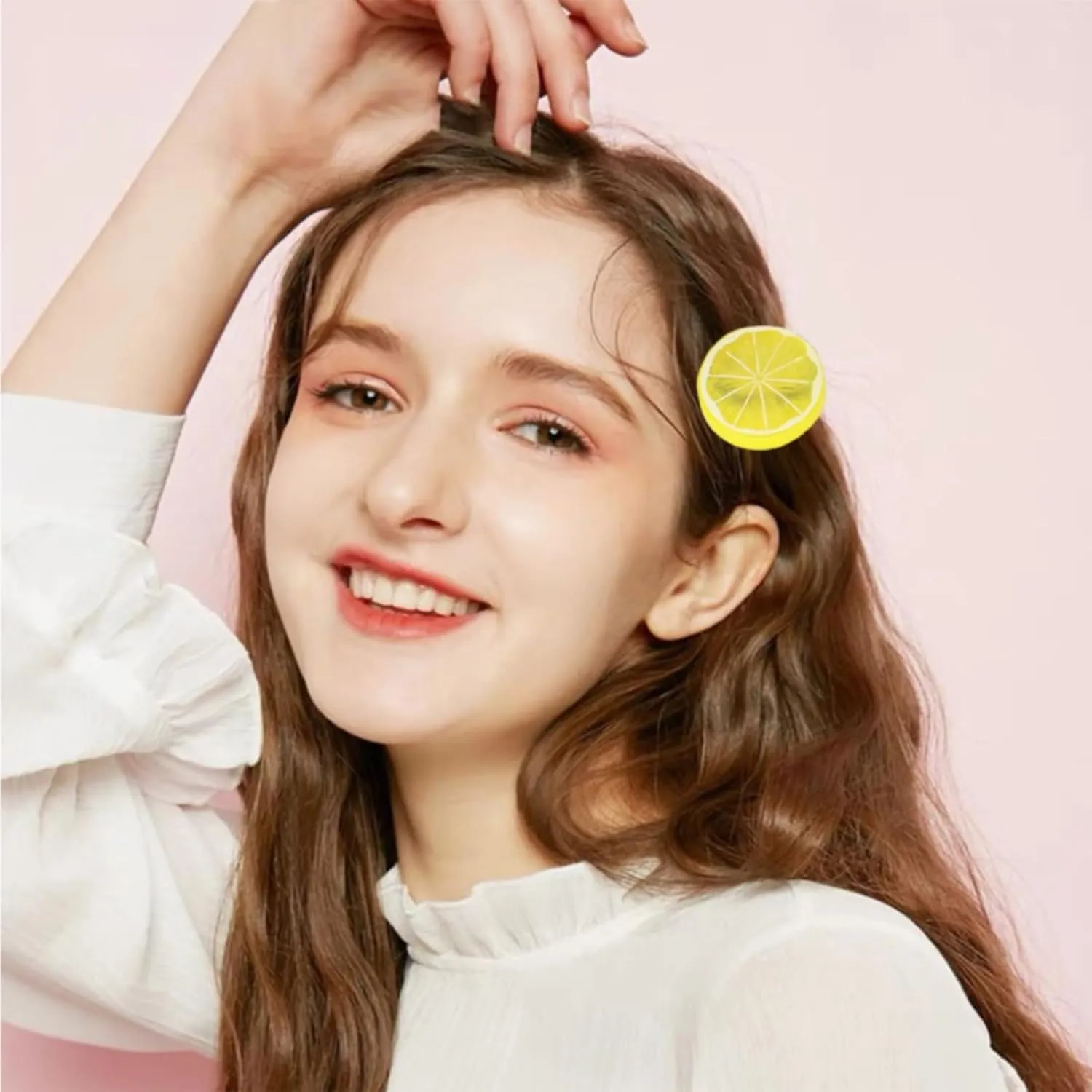 Elastic Headband Soft Ponytail Clip On Accessories Women's Headband Fruit Headband Orange Slice Hair Clip Small Fresh Hair Accessory Girls Barrettes And Hair Clips (D, One Size)