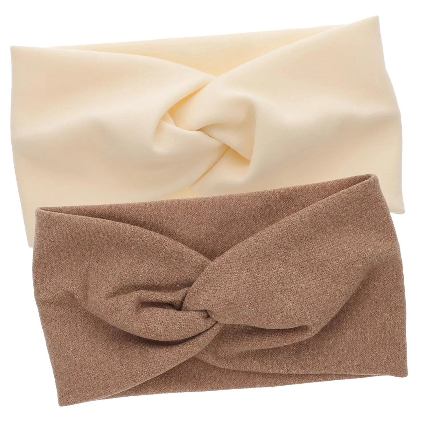 Elastic Wide Headbands for Women Knotted Hair Bands Soft Comfortable Yoga Workout Hair Accessories Face Washing Headband