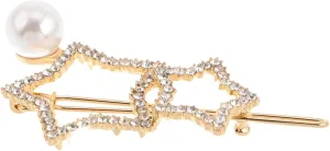 Elegant Star Hair Clips with Rhinestones and Faux for Women and and Barrettes for Casual