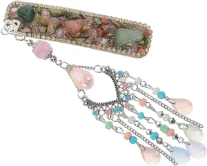 Exotic Tassel Hair Clips with Rhinestone Detailing Durable Ethnic Style Hair Barrettes for Weddings and Special Occasions Versatile Headdresses for Women