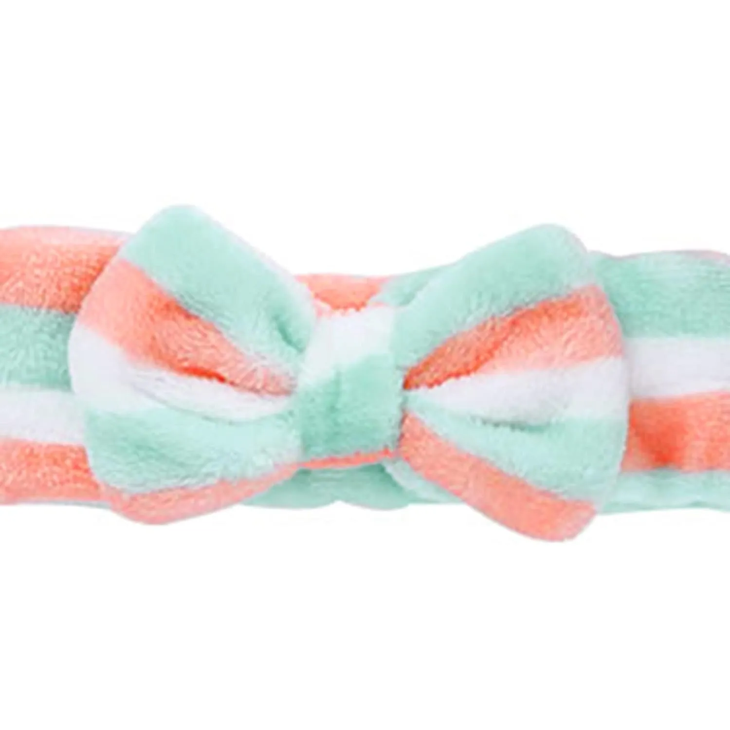 Face Wash Women's Facial Makeup Hydrotherapy Headband 1 Piece Bow Hairband Headband For Shower Headband Soft Coral Velvet
