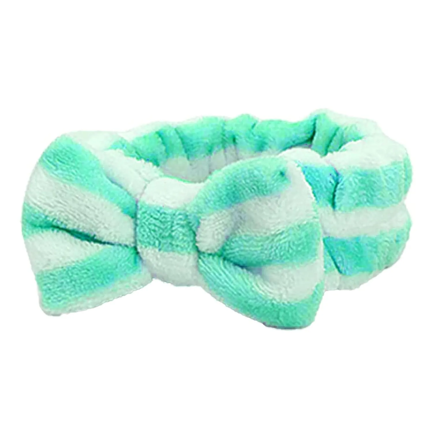 Face Wash Women's Facial Makeup Hydrotherapy Headband 1 Piece Bow Hairband Headband For Shower Headband Soft Coral Velvet