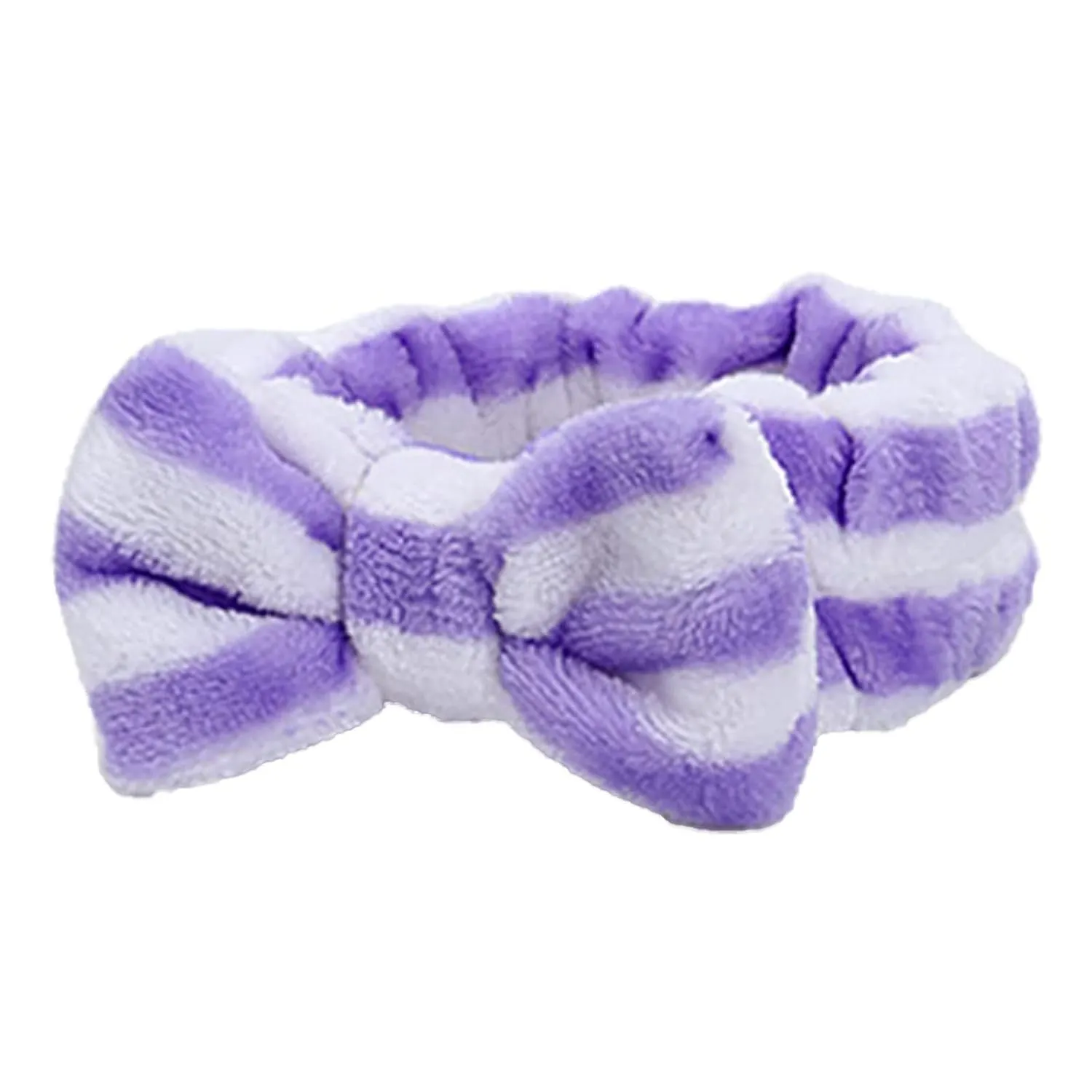 Face Wash Women's Facial Makeup Hydrotherapy Headband 1 Piece Bow Hairband Headband For Shower Headband Soft Coral Velvet