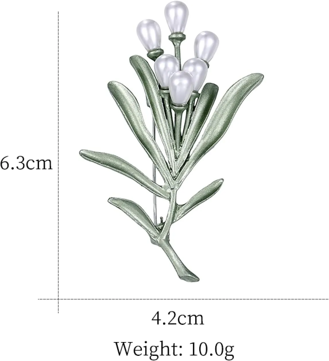 Fashion Brooch Clear Crystal Rhinestone Small Wheat Ears Brooch Woman Man Clothing Accessory